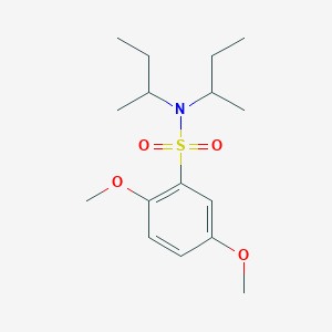 molecular formula C16H27NO4S B4654610 N,N-di-sec-butyl-2,5-dimethoxybenzenesulfonamide 