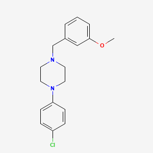 molecular formula C18H21ClN2O B4654626 1-(4-chlorophenyl)-4-(3-methoxybenzyl)piperazine 