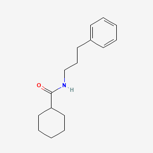 molecular formula C16H23NO B4654644 N-(3-苯基丙基)环己烷甲酰胺 