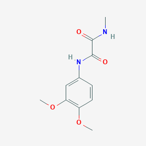 molecular formula C11H14N2O4 B4654668 N-(3,4-dimethoxyphenyl)-N'-methylethanediamide 