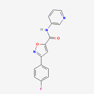 molecular formula C15H10FN3O2 B4654707 3-(4-fluorophenyl)-N-3-pyridinyl-5-isoxazolecarboxamide 