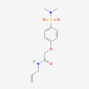 molecular formula C13H18N2O4S B4654719 N-allyl-2-{4-[(dimethylamino)sulfonyl]phenoxy}acetamide 