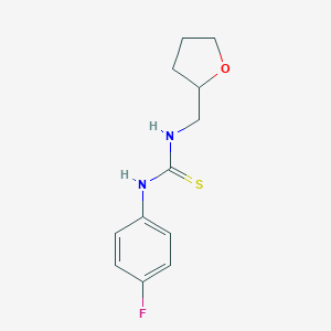 molecular formula C12H15FN2OS B465475 1-(4-Fluorophenyl)-3-(oxolan-2-ylmethyl)thiourea CAS No. 297160-52-2