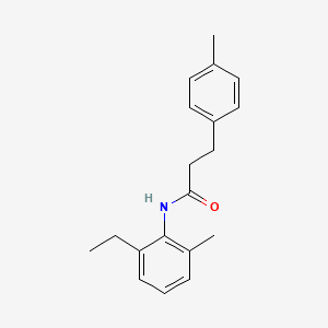 molecular formula C19H23NO B4654770 N-(2-ethyl-6-methylphenyl)-3-(4-methylphenyl)propanamide 