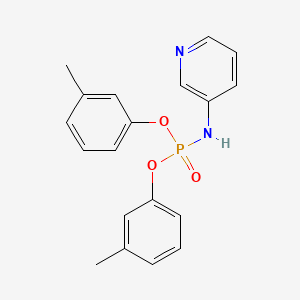 molecular formula C19H19N2O3P B4654775 bis(3-methylphenyl) 3-pyridinylamidophosphate 