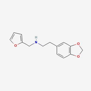 2-(1,3-benzodioxol-5-yl)-N-(2-furylmethyl)ethanamine