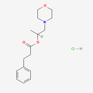 molecular formula C16H24ClNO3 B4654862 1-methyl-2-(4-morpholinyl)ethyl 3-phenylpropanoate hydrochloride 