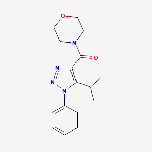 molecular formula C16H20N4O2 B4654870 4-[(5-isopropyl-1-phenyl-1H-1,2,3-triazol-4-yl)carbonyl]morpholine 