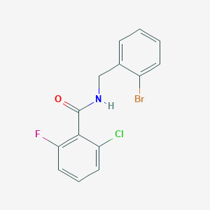 molecular formula C14H10BrClFNO B4654924 N-(2-bromobenzyl)-2-chloro-6-fluorobenzamide 