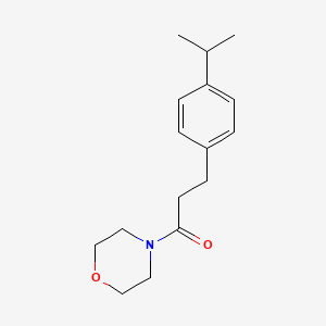 molecular formula C16H23NO2 B4654951 4-[3-(4-isopropylphenyl)propanoyl]morpholine 