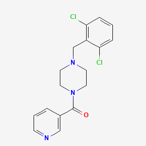 molecular formula C17H17Cl2N3O B4654965 1-(2,6-dichlorobenzyl)-4-(3-pyridinylcarbonyl)piperazine 