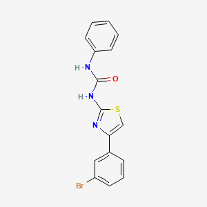 molecular formula C16H12BrN3OS B4654992 N-[4-(3-bromophenyl)-1,3-thiazol-2-yl]-N'-phenylurea 