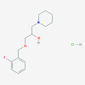 molecular formula C15H23ClFNO2 B4655014 1-[(2-fluorobenzyl)oxy]-3-(1-piperidinyl)-2-propanol hydrochloride 