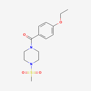 molecular formula C14H20N2O4S B4655074 1-(4-ethoxybenzoyl)-4-(methylsulfonyl)piperazine 