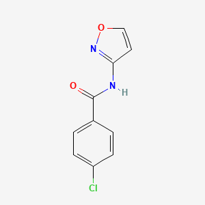molecular formula C10H7ClN2O2 B4655168 4-chloro-N-3-isoxazolylbenzamide 