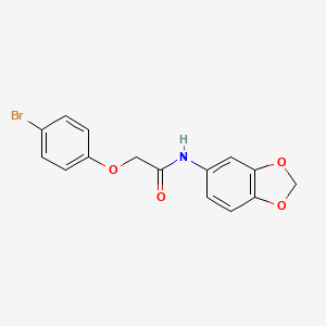 molecular formula C15H12BrNO4 B4655235 N-1,3-benzodioxol-5-yl-2-(4-bromophenoxy)acetamide 
