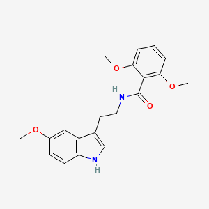 molecular formula C20H22N2O4 B4655359 2,6-dimethoxy-N-[2-(5-methoxy-1H-indol-3-yl)ethyl]benzamide 