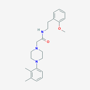 molecular formula C23H31N3O2 B4655386 2-[4-(2,3-dimethylphenyl)-1-piperazinyl]-N-[2-(2-methoxyphenyl)ethyl]acetamide 