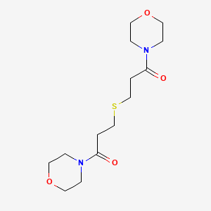 molecular formula C14H24N2O4S B4655399 4,4'-[thiobis(1-oxo-3,1-propanediyl)]dimorpholine 