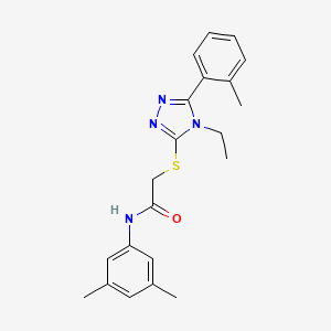 N-(3,5-dimethylphenyl)-2-{[4-ethyl-5-(2-methylphenyl)-4H-1,2,4-triazol-3-yl]thio}acetamide
