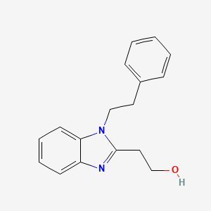 molecular formula C17H18N2O B4655521 2-[1-(2-phenylethyl)-1H-benzimidazol-2-yl]ethanol 