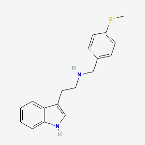 molecular formula C18H20N2S B4655558 2-(1H-indol-3-yl)-N-[4-(methylthio)benzyl]ethanamine CAS No. 355382-72-8