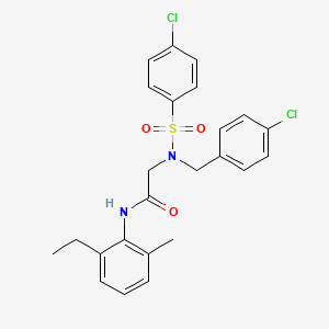 N~2~-(4-chlorobenzyl)-N~2~-[(4-chlorophenyl)sulfonyl]-N~1~-(2-ethyl-6-methylphenyl)glycinamide