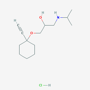 molecular formula C14H26ClNO2 B4655611 1-[(1-ethynylcyclohexyl)oxy]-3-(isopropylamino)-2-propanol hydrochloride 