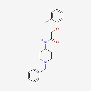 molecular formula C21H26N2O2 B4655663 N-(1-benzyl-4-piperidinyl)-2-(2-methylphenoxy)acetamide 