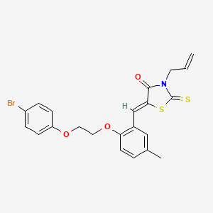 3-allyl-5-{2-[2-(4-bromophenoxy)ethoxy]-5-methylbenzylidene}-2-thioxo-1,3-thiazolidin-4-one
