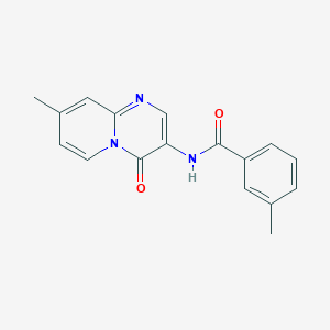 molecular formula C17H15N3O2 B4655738 3-methyl-N-(8-methyl-4-oxo-4H-pyrido[1,2-a]pyrimidin-3-yl)benzamide 