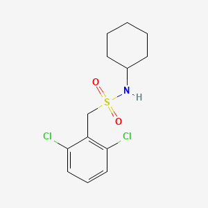 molecular formula C13H17Cl2NO2S B4655771 N-cyclohexyl-1-(2,6-dichlorophenyl)methanesulfonamide 