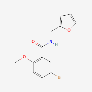 molecular formula C13H12BrNO3 B4655839 5-bromo-N-(2-furylmethyl)-2-methoxybenzamide 