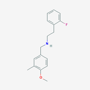 molecular formula C17H20FNO B4655850 2-(2-fluorophenyl)-N-(4-methoxy-3-methylbenzyl)ethanamine 