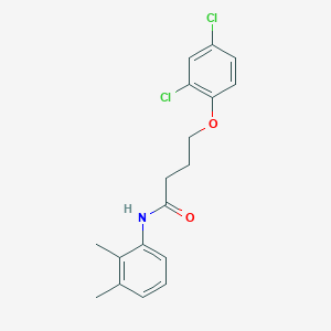 molecular formula C18H19Cl2NO2 B4655858 4-(2,4-dichlorophenoxy)-N-(2,3-dimethylphenyl)butanamide 