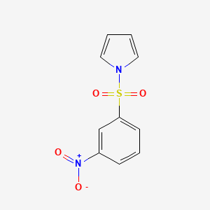 molecular formula C10H8N2O4S B4655962 1-[(3-硝基苯基)磺酰基]-1H-吡咯 