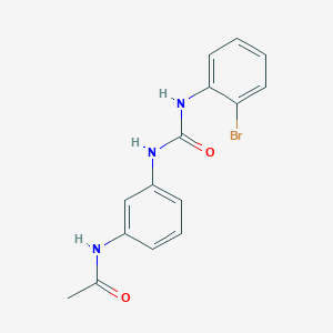 molecular formula C15H14BrN3O2 B4655974 N-[3-({[(2-bromophenyl)amino]carbonyl}amino)phenyl]acetamide 