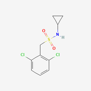 molecular formula C10H11Cl2NO2S B4655986 N-cyclopropyl-1-(2,6-dichlorophenyl)methanesulfonamide 