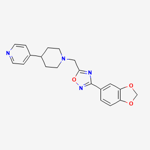 4-(1-{[3-(1,3-benzodioxol-5-yl)-1,2,4-oxadiazol-5-yl]methyl}-4-piperidinyl)pyridine
