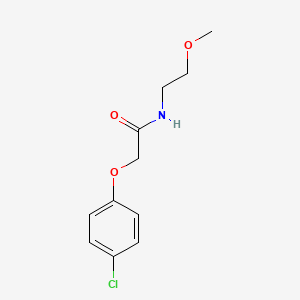 molecular formula C11H14ClNO3 B4656032 2-(4-chlorophenoxy)-N-(2-methoxyethyl)acetamide 