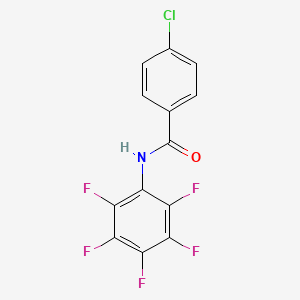 molecular formula C13H5ClF5NO B4656061 4-chloro-N-(pentafluorophenyl)benzamide 