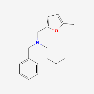 molecular formula C17H23NO B4656069 N-benzyl-N-[(5-methyl-2-furyl)methyl]-1-butanamine 