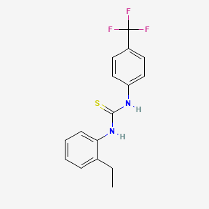 molecular formula C16H15F3N2S B4656092 N-(2-ethylphenyl)-N'-[4-(trifluoromethyl)phenyl]thiourea 