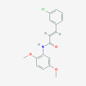 molecular formula C17H16ClNO3 B4656135 3-(3-chlorophenyl)-N-(2,5-dimethoxyphenyl)acrylamide 