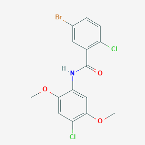 5-bromo-2-chloro-N-(4-chloro-2,5-dimethoxyphenyl)benzamide