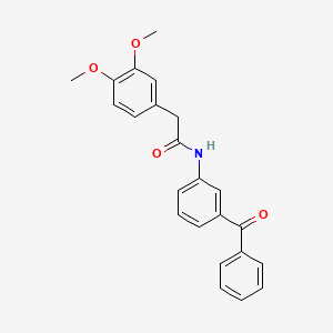 molecular formula C23H21NO4 B4656165 N-(3-benzoylphenyl)-2-(3,4-dimethoxyphenyl)acetamide 