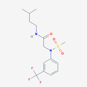 N~1~-(3-methylbutyl)-N~2~-(methylsulfonyl)-N~2~-[3-(trifluoromethyl)phenyl]glycinamide