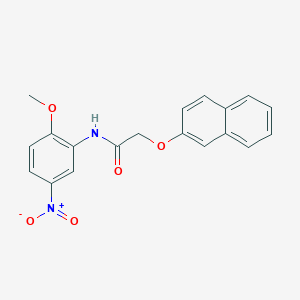 molecular formula C19H16N2O5 B465617 N-(2-methoxy-5-nitrophenyl)-2-(2-naphthyloxy)acetamide CAS No. 315249-39-9