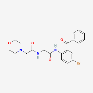 molecular formula C21H22BrN3O4 B4656177 N~1~-(2-benzoyl-4-bromophenyl)-N~2~-(4-morpholinylacetyl)glycinamide 