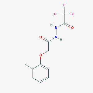 2,2,2-trifluoro-N'-[(2-methylphenoxy)acetyl]acetohydrazide